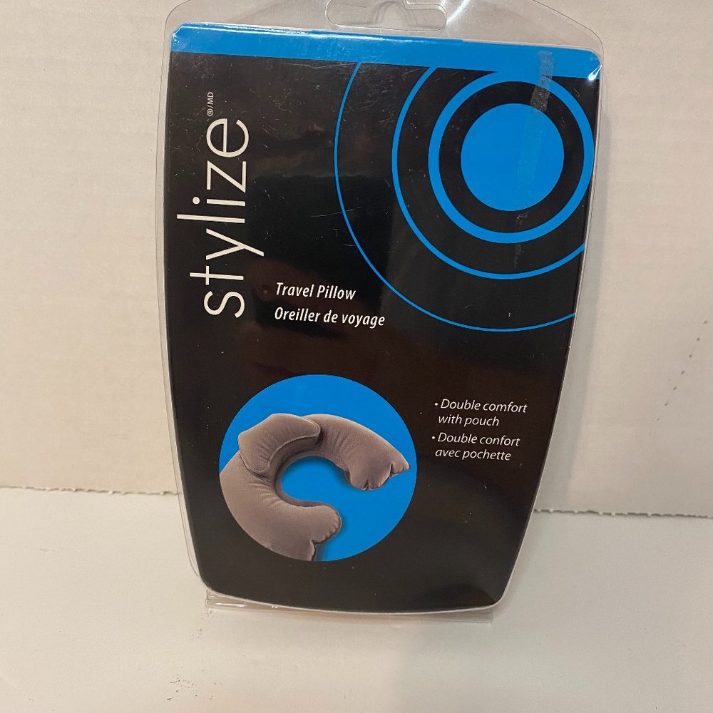 Stylize Travel Pillow Double Comfort with pouch